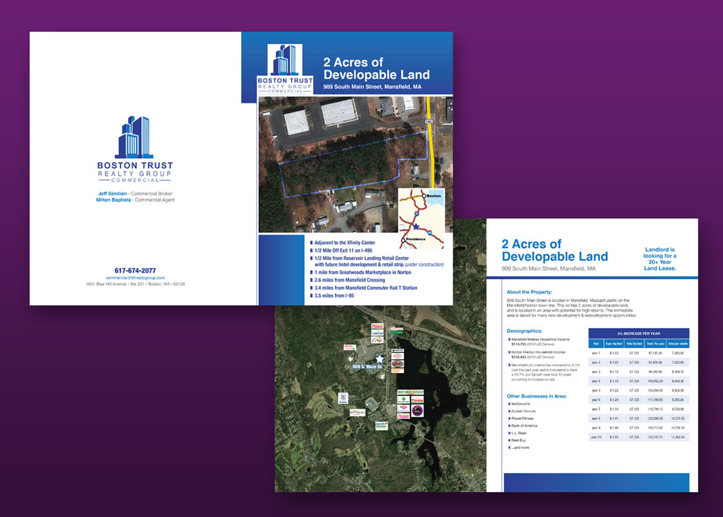 real estate brochure design